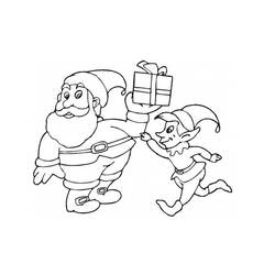 Disegno da colorare: Babbo Natale (Caratteri) #104729 - Pagine da Colorare Stampabili Gratuite