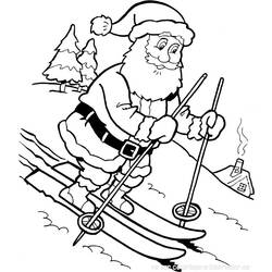 Disegno da colorare: Babbo Natale (Caratteri) #104738 - Pagine da Colorare Stampabili Gratuite