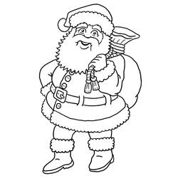Disegno da colorare: Babbo Natale (Caratteri) #104752 - Pagine da Colorare Stampabili Gratuite