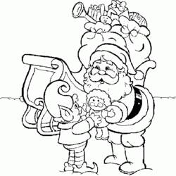 Disegno da colorare: Babbo Natale (Caratteri) #104758 - Pagine da Colorare Stampabili Gratuite