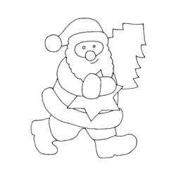 Disegno da colorare: Babbo Natale (Caratteri) #104768 - Pagine da Colorare Stampabili Gratuite