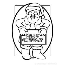 Disegno da colorare: Babbo Natale (Caratteri) #104801 - Pagine da Colorare Stampabili Gratuite