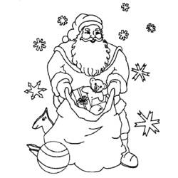 Disegno da colorare: Babbo Natale (Caratteri) #104802 - Pagine da Colorare Stampabili Gratuite