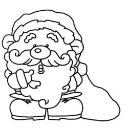 Disegno da colorare: Babbo Natale (Caratteri) #104816 - Pagine da Colorare Stampabili Gratuite
