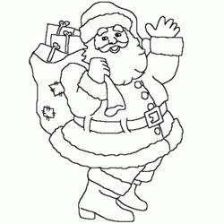 Disegno da colorare: Babbo Natale (Caratteri) #104821 - Pagine da Colorare Stampabili Gratuite