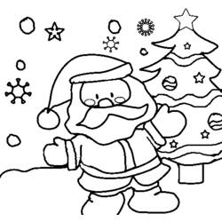 Disegno da colorare: Babbo Natale (Caratteri) #104854 - Pagine da Colorare Stampabili Gratuite