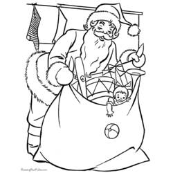 Disegno da colorare: Babbo Natale (Caratteri) #104859 - Pagine da Colorare Stampabili Gratuite