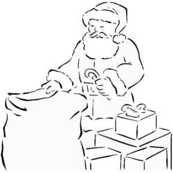 Disegno da colorare: Babbo Natale (Caratteri) #104860 - Pagine da Colorare Stampabili Gratuite