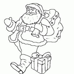 Disegno da colorare: Babbo Natale (Caratteri) #104872 - Pagine da Colorare Stampabili Gratuite