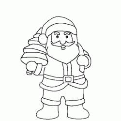 Disegno da colorare: Babbo Natale (Caratteri) #104945 - Pagine da Colorare Stampabili Gratuite