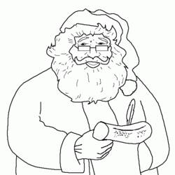 Disegno da colorare: Babbo Natale (Caratteri) #104974 - Pagine da Colorare Stampabili Gratuite