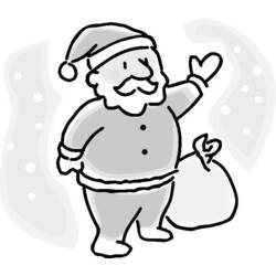 Disegno da colorare: Babbo Natale (Caratteri) #104990 - Pagine da Colorare Stampabili Gratuite