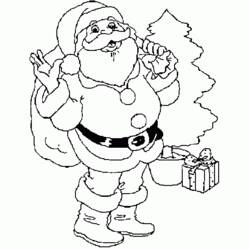 Disegno da colorare: Babbo Natale (Caratteri) #104993 - Pagine da Colorare Stampabili Gratuite