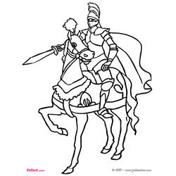 Disegno da colorare: Cavaliere (Caratteri) #86912 - Pagine da Colorare Stampabili Gratuite