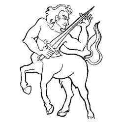 Disegno da colorare: Centauro (Caratteri) #149593 - Pagine da Colorare Stampabili Gratuite