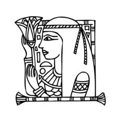 Disegno da colorare: Cleopatra (Caratteri) #90558 - Pagine da Colorare Stampabili Gratuite