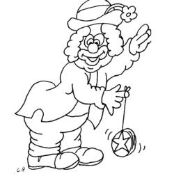 Disegno da colorare: Clown (Caratteri) #90894 - Pagine da Colorare Stampabili Gratuite