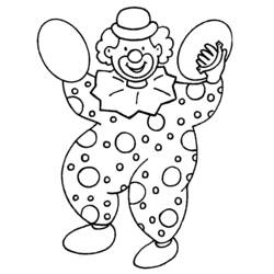 Disegno da colorare: Clown (Caratteri) #90909 - Pagine da Colorare Stampabili Gratuite