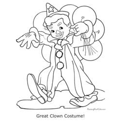 Disegno da colorare: Clown (Caratteri) #91125 - Pagine da Colorare Stampabili Gratuite