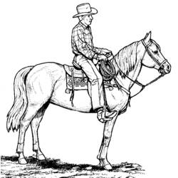 Disegno da colorare: Cowboy (Caratteri) #91417 - Pagine da Colorare Stampabili Gratuite