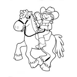 Disegno da colorare: Cowboy (Caratteri) #91418 - Pagine da Colorare Stampabili Gratuite