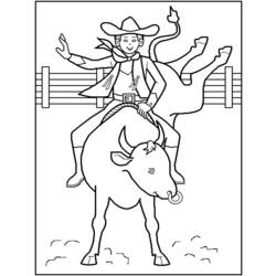 Disegno da colorare: Cowboy (Caratteri) #91430 - Pagine da Colorare Stampabili Gratuite