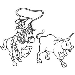 Disegno da colorare: Cowboy (Caratteri) #91432 - Pagine da Colorare Stampabili Gratuite
