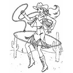 Disegno da colorare: Cowboy (Caratteri) #91433 - Pagine da Colorare Stampabili Gratuite