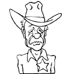 Disegno da colorare: Cowboy (Caratteri) #91436 - Pagine da Colorare Stampabili Gratuite