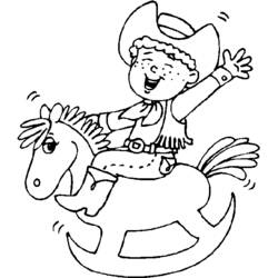 Disegno da colorare: Cowboy (Caratteri) #91438 - Pagine da Colorare Stampabili Gratuite