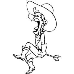 Disegno da colorare: Cowboy (Caratteri) #91458 - Pagine da Colorare Stampabili Gratuite