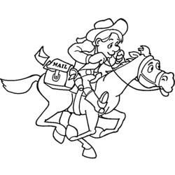 Disegno da colorare: Cowboy (Caratteri) #91474 - Pagine da Colorare Stampabili Gratuite