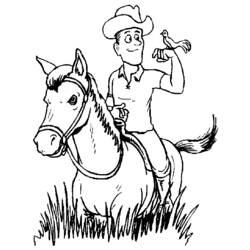 Disegno da colorare: Cowboy (Caratteri) #91475 - Pagine da Colorare Stampabili Gratuite