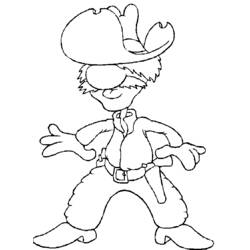 Disegno da colorare: Cowboy (Caratteri) #91480 - Pagine da Colorare Stampabili Gratuite