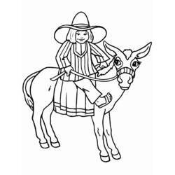 Disegno da colorare: Cowboy (Caratteri) #91488 - Pagine da Colorare Stampabili Gratuite