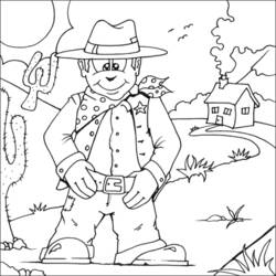 Disegno da colorare: Cowboy (Caratteri) #91489 - Pagine da Colorare Stampabili Gratuite