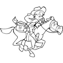 Disegno da colorare: Cowboy (Caratteri) #91497 - Pagine da Colorare Stampabili Gratuite