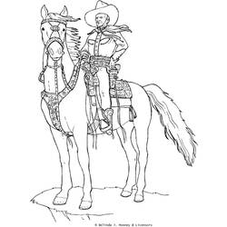 Disegno da colorare: Cowboy (Caratteri) #91501 - Pagine da Colorare Stampabili Gratuite