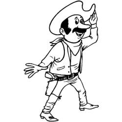 Disegno da colorare: Cowboy (Caratteri) #91512 - Pagine da Colorare Stampabili Gratuite