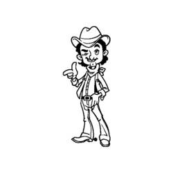 Disegno da colorare: Cowboy (Caratteri) #91562 - Pagine da Colorare Stampabili Gratuite