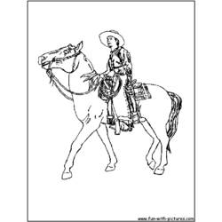 Disegno da colorare: Cowboy (Caratteri) #91566 - Pagine da Colorare Stampabili Gratuite