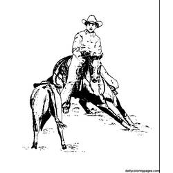 Disegno da colorare: Cowboy (Caratteri) #91568 - Pagine da Colorare Stampabili Gratuite