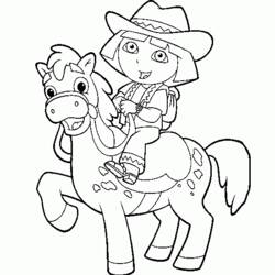 Disegno da colorare: Cowboy (Caratteri) #91570 - Pagine da Colorare Stampabili Gratuite