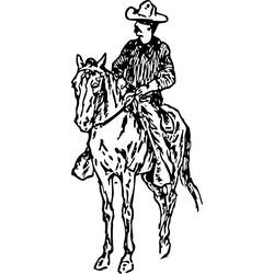 Disegno da colorare: Cowboy (Caratteri) #91588 - Pagine da Colorare Stampabili Gratuite