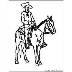 Disegno da colorare: Cowboy (Caratteri) #91597 - Pagine da Colorare Stampabili Gratuite