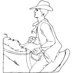 Disegno da colorare: Cowboy (Caratteri) #91615 - Pagine da Colorare Stampabili Gratuite