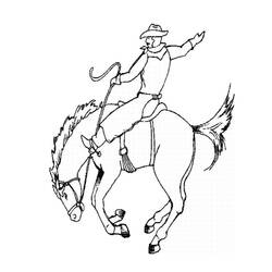 Disegno da colorare: Cowboy (Caratteri) #91618 - Pagine da Colorare Stampabili Gratuite