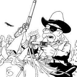 Disegno da colorare: Cowboy (Caratteri) #91619 - Pagine da Colorare Stampabili Gratuite