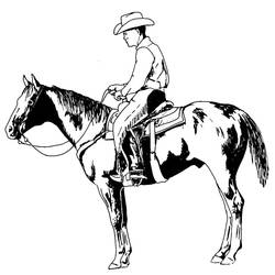 Disegno da colorare: Cowboy (Caratteri) #91639 - Pagine da Colorare Stampabili Gratuite
