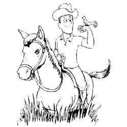 Disegno da colorare: Cowboy (Caratteri) #91643 - Pagine da Colorare Stampabili Gratuite